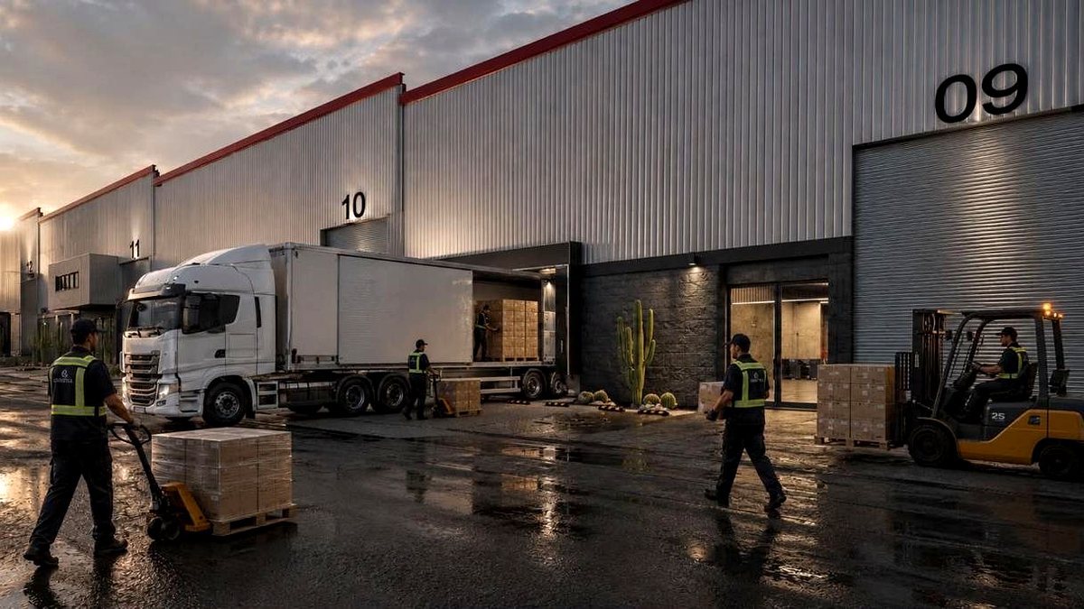 Operación: Maniobra de carga y descarga sobre la vialidad de 10 metros